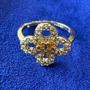 Tory Burch Elegant Gold and Silver Women's Ring